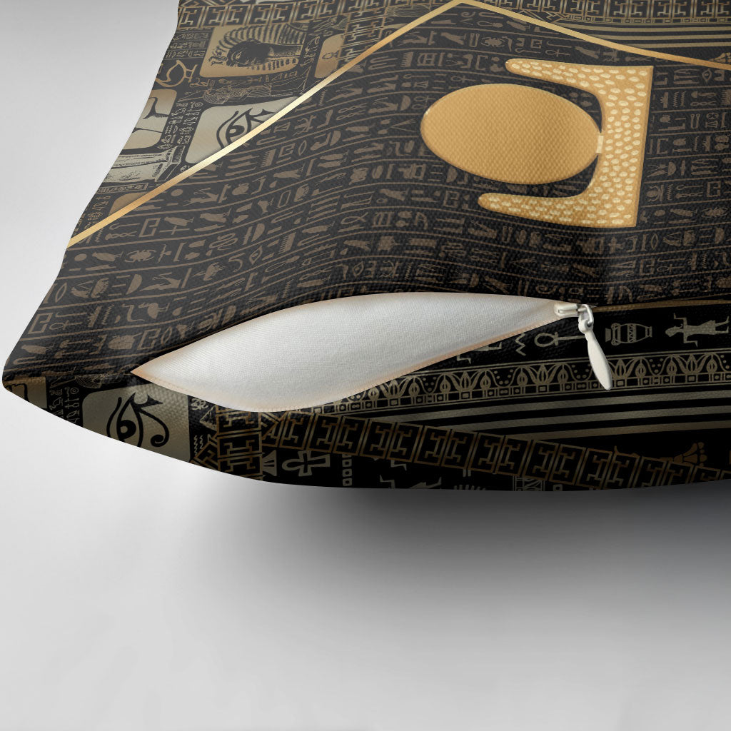 Egypt Akhet Pillow Cover Ancient Mythology Horizon Sun Disk