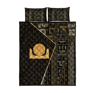 Egypt Akhet Quilt Bed Set Ancient Mythology Horizon Sun Disk