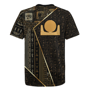 Egypt Akhet Rugby Jersey Ancient Mythology Horizon Sun Disk