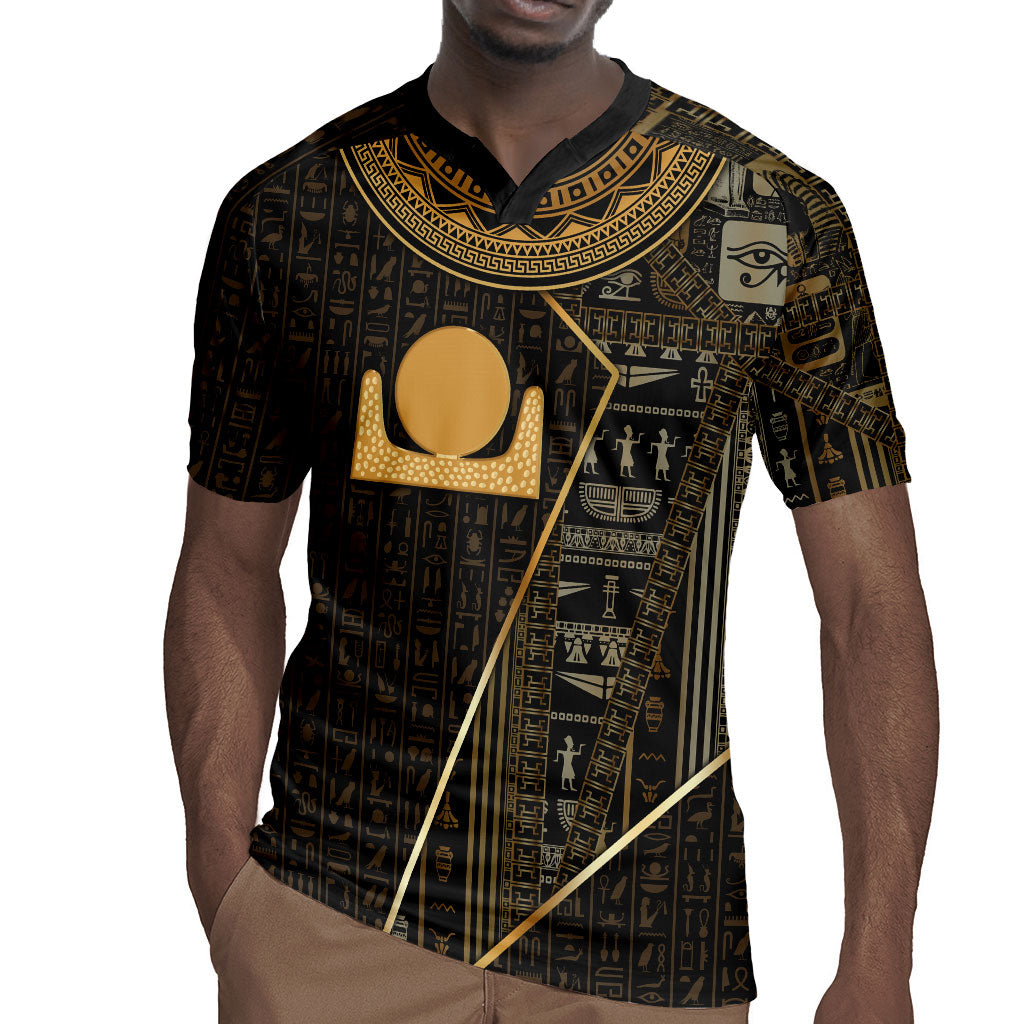 Egypt Akhet Rugby Jersey Ancient Mythology Horizon Sun Disk