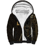 Egypt Akhet Sherpa Hoodie Ancient Mythology Horizon Sun Disk