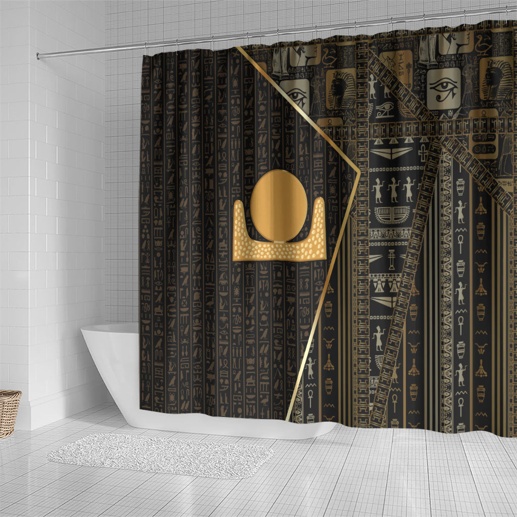 Egypt Akhet Shower Curtain Ancient Mythology Horizon Sun Disk