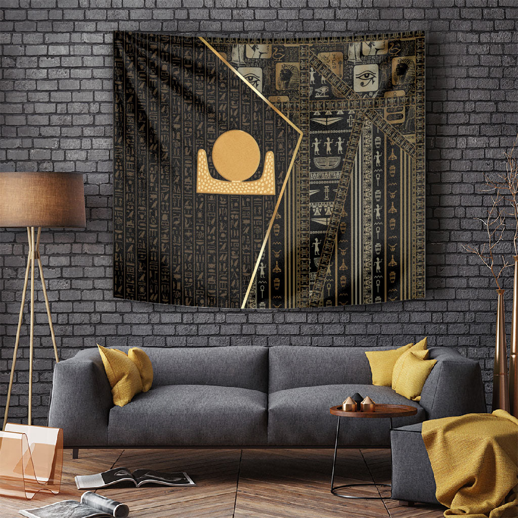 Egypt Akhet Tapestry Ancient Mythology Horizon Sun Disk