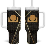 Egypt Akhet Tumbler With Handle Ancient Mythology Horizon Sun Disk