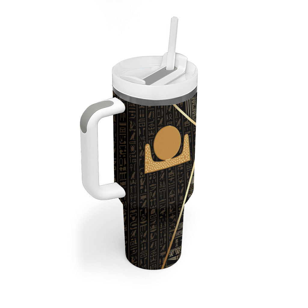 Egypt Akhet Tumbler With Handle Ancient Mythology Horizon Sun Disk