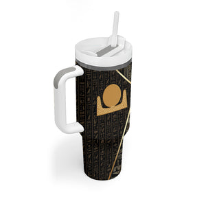Egypt Akhet Tumbler With Handle Ancient Mythology Horizon Sun Disk