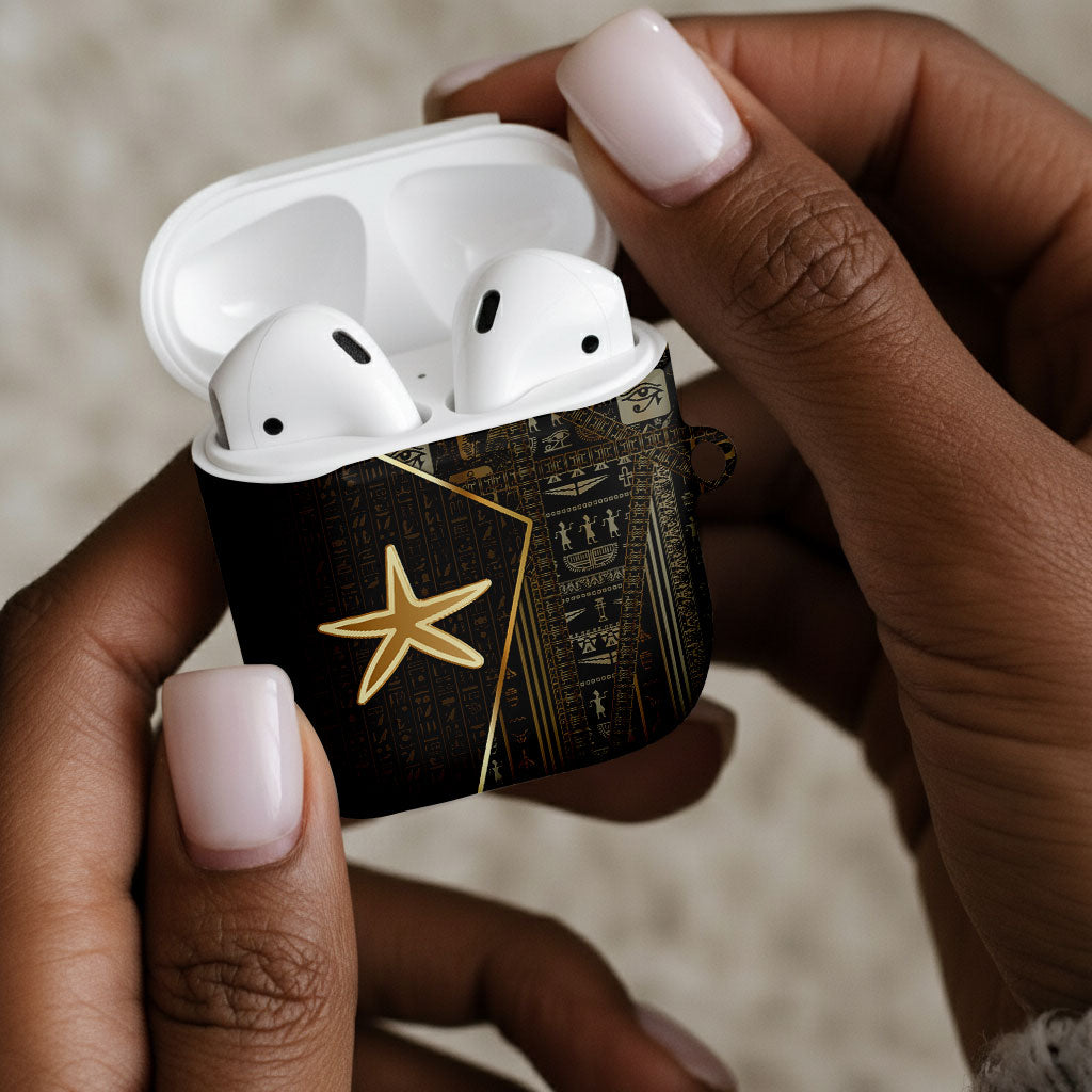 Egypt Seba AirPods Case Ancient Mythology Golden Star Royal