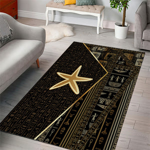Egypt Seba Area Rug Ancient Mythology Golden Star Royal