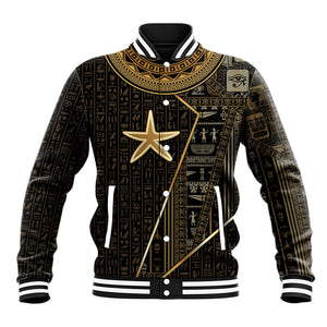 Egypt Seba Baseball Jacket Ancient Mythology Golden Star Royal