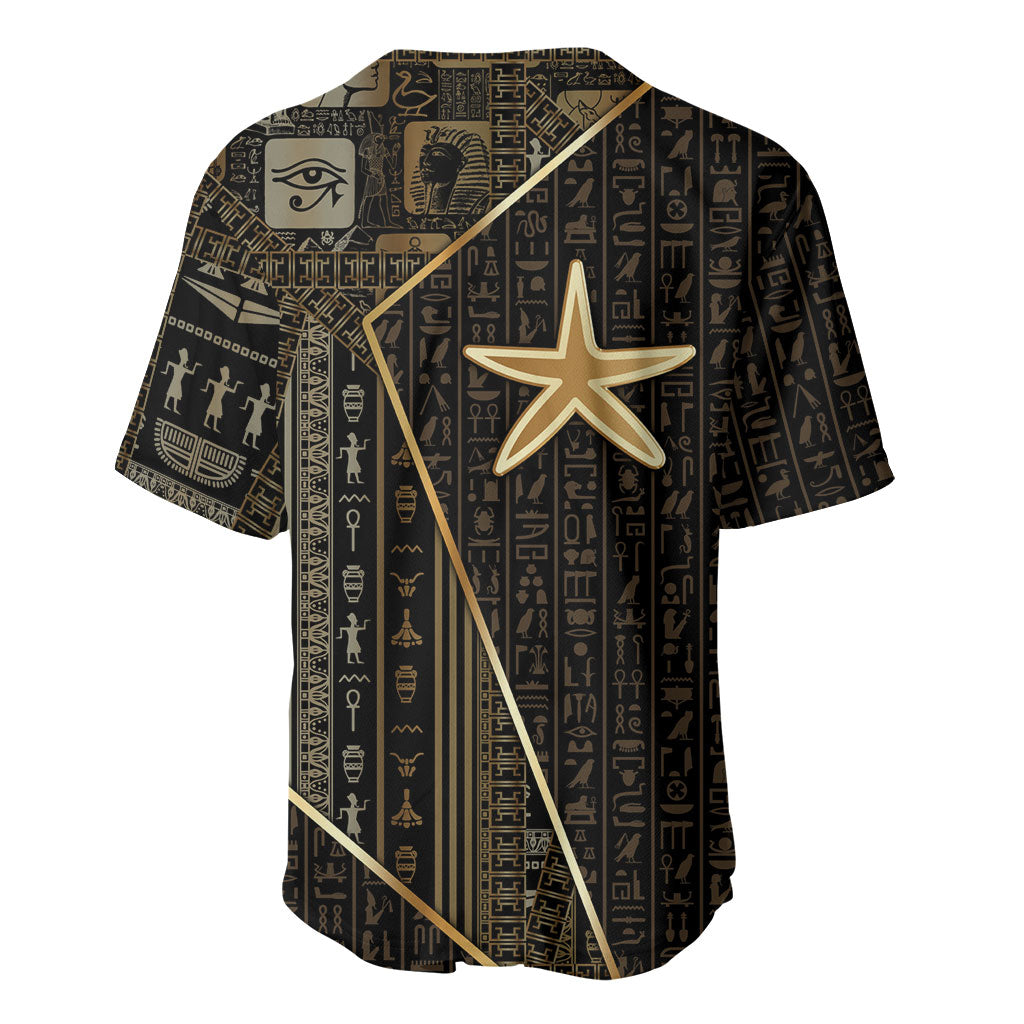 Egypt Seba Baseball Jersey Ancient Mythology Golden Star Royal