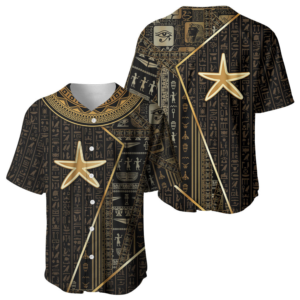 Egypt Seba Baseball Jersey Ancient Mythology Golden Star Royal