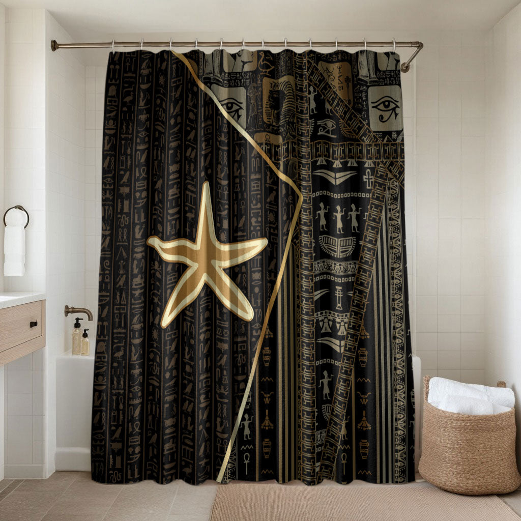 Egypt Seba Bathroom Set Ancient Mythology Golden Star Royal