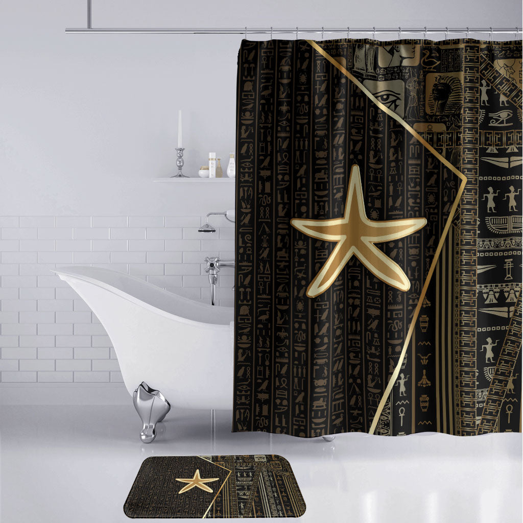 Egypt Seba Bathroom Set Ancient Mythology Golden Star Royal