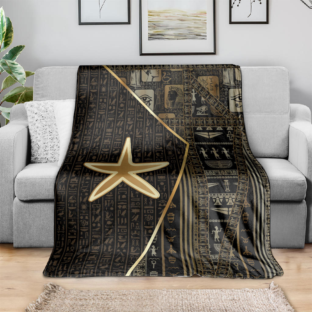 Egypt Seba Blanket Ancient Mythology Golden Star Royal