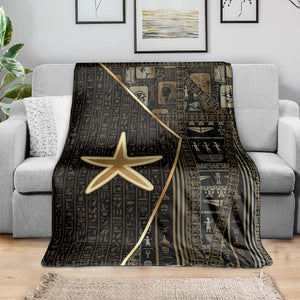 Egypt Seba Blanket Ancient Mythology Golden Star Royal