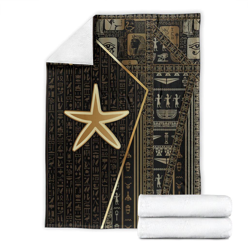 Egypt Seba Blanket Ancient Mythology Golden Star Royal