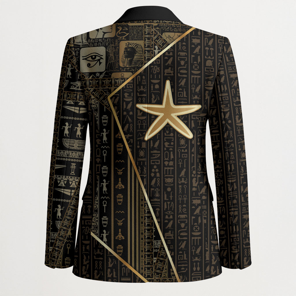 Egypt Seba Blazer Ancient Mythology Golden Star Royal