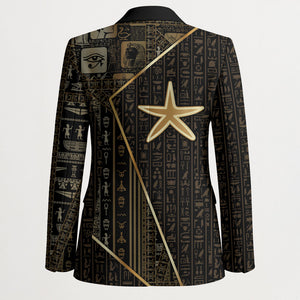 Egypt Seba Blazer Ancient Mythology Golden Star Royal