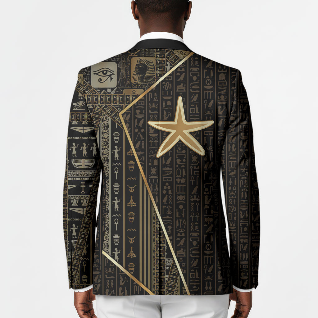 Egypt Seba Blazer Ancient Mythology Golden Star Royal