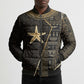 Egypt Seba Bomber Puffer Jacket Ancient Mythology Golden Star Royal
