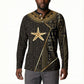 Egypt Seba Button Sweatshirt Ancient Mythology Golden Star Royal
