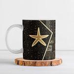 Egypt Seba Ceramic Mug Ancient Mythology Golden Star Royal