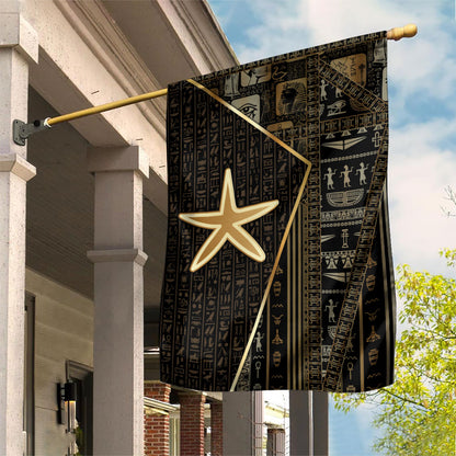Egypt Seba Garden Flag Ancient Mythology Golden Star Royal