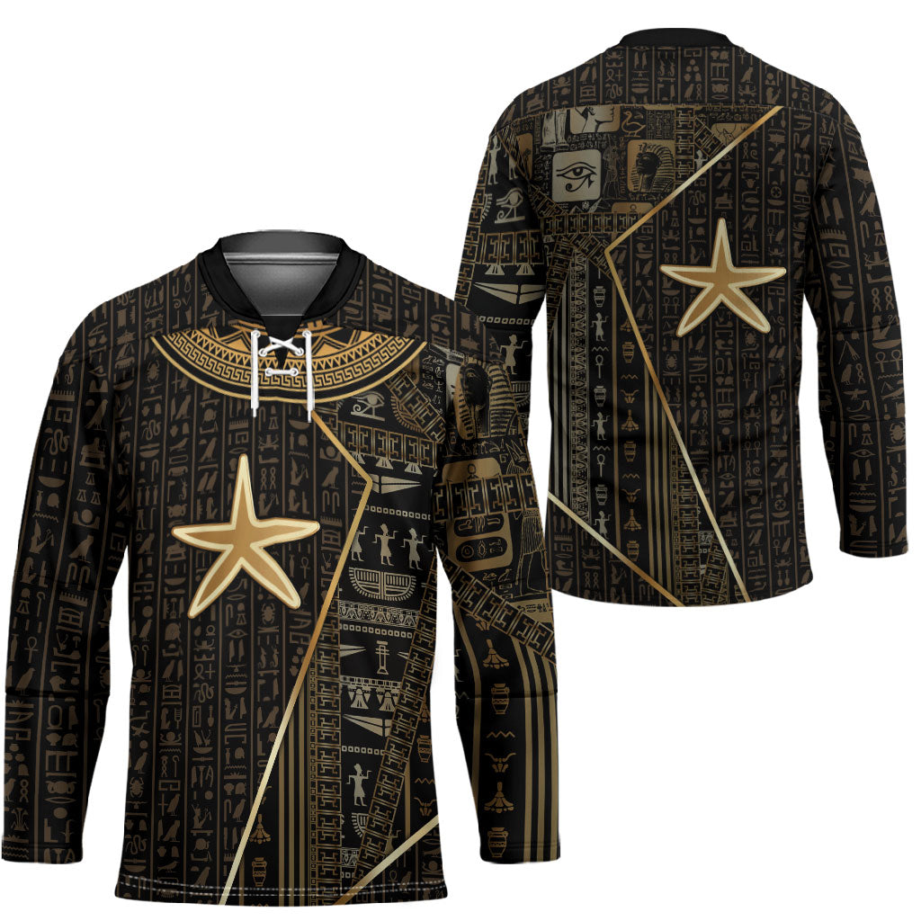Egypt Seba Hockey Jersey Ancient Mythology Golden Star Royal