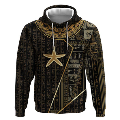 Egypt Seba Hoodie Ancient Mythology Golden Star Royal