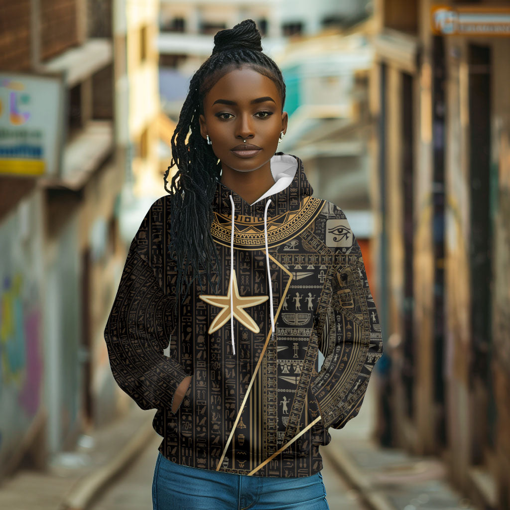 Egypt Seba Hoodie Ancient Mythology Golden Star Royal