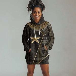 Egypt Seba Hoodie Dress Ancient Mythology Golden Star Royal