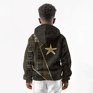 Egypt Seba Kid Hoodie Ancient Mythology Golden Star Royal