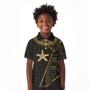 Egypt Seba Kid Polo Shirt Ancient Mythology Golden Star Royal