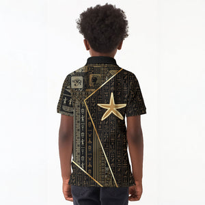 Egypt Seba Kid Polo Shirt Ancient Mythology Golden Star Royal