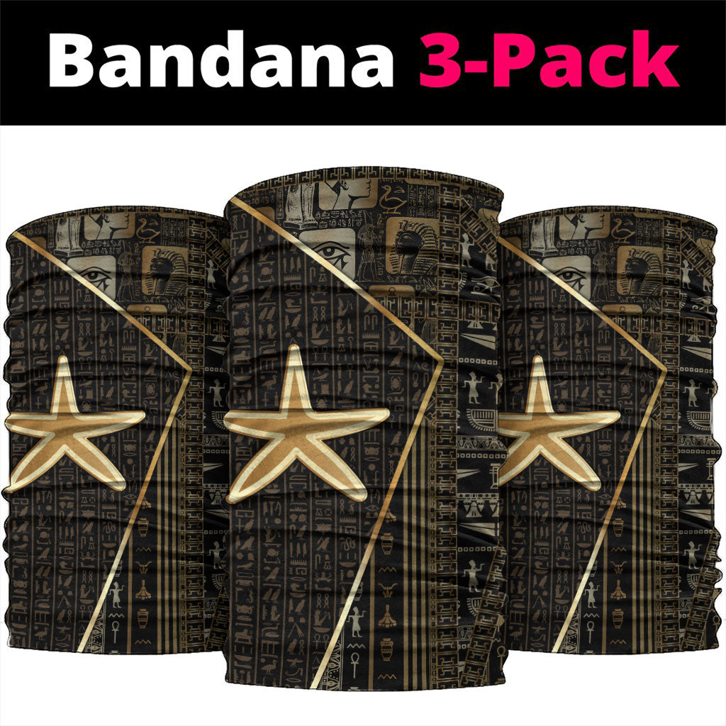 Egypt Seba Neck Gaiter Ancient Mythology Golden Star Royal
