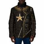 Egypt Seba Padded Jacket Ancient Mythology Golden Star Royal
