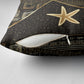 Egypt Seba Pillow Cover Ancient Mythology Golden Star Royal