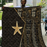 Egypt Seba Quilt Ancient Mythology Golden Star Royal