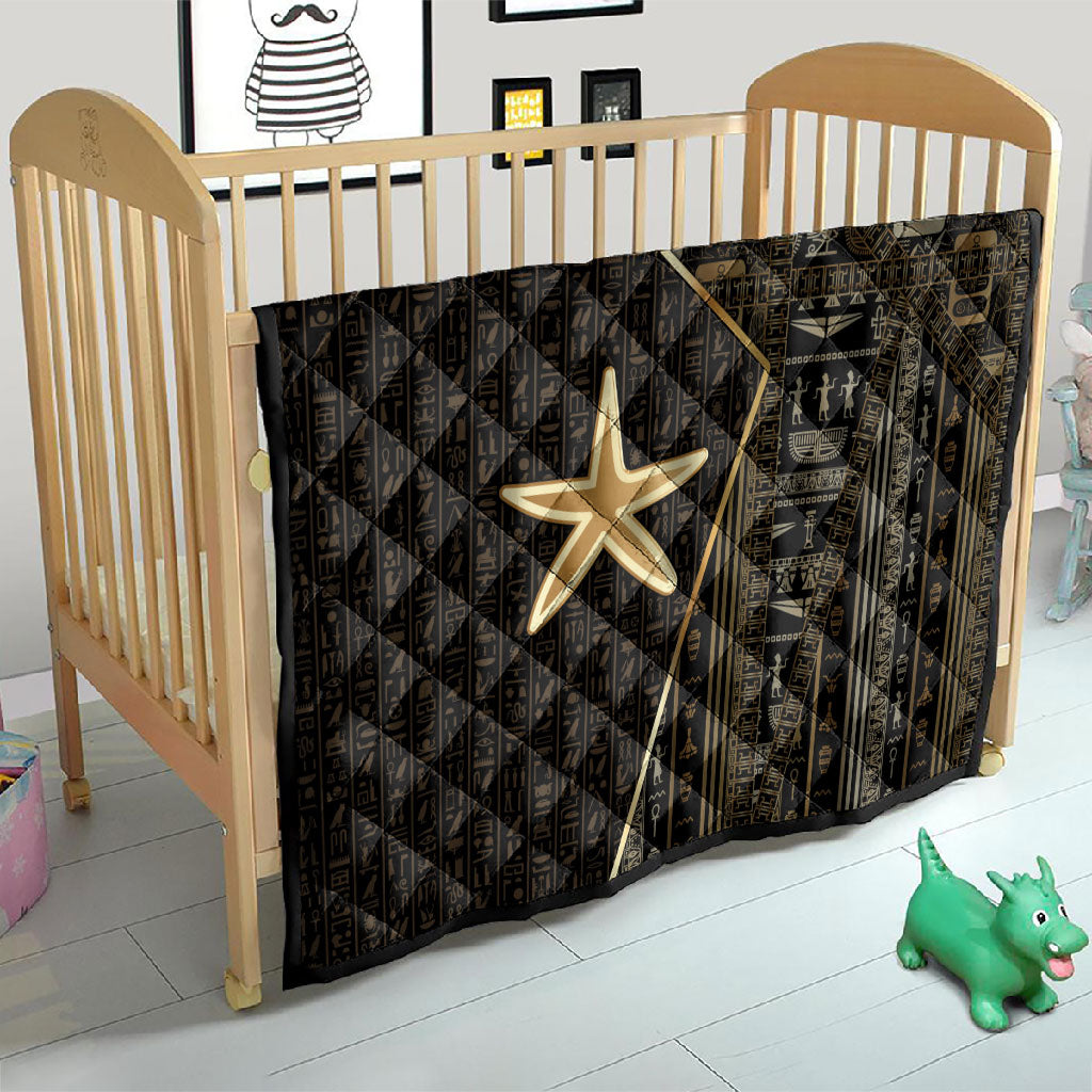 Egypt Seba Quilt Ancient Mythology Golden Star Royal