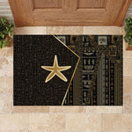 Egypt Seba Rubber Doormat Ancient Mythology Golden Star Royal