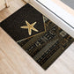 Egypt Seba Rubber Doormat Ancient Mythology Golden Star Royal