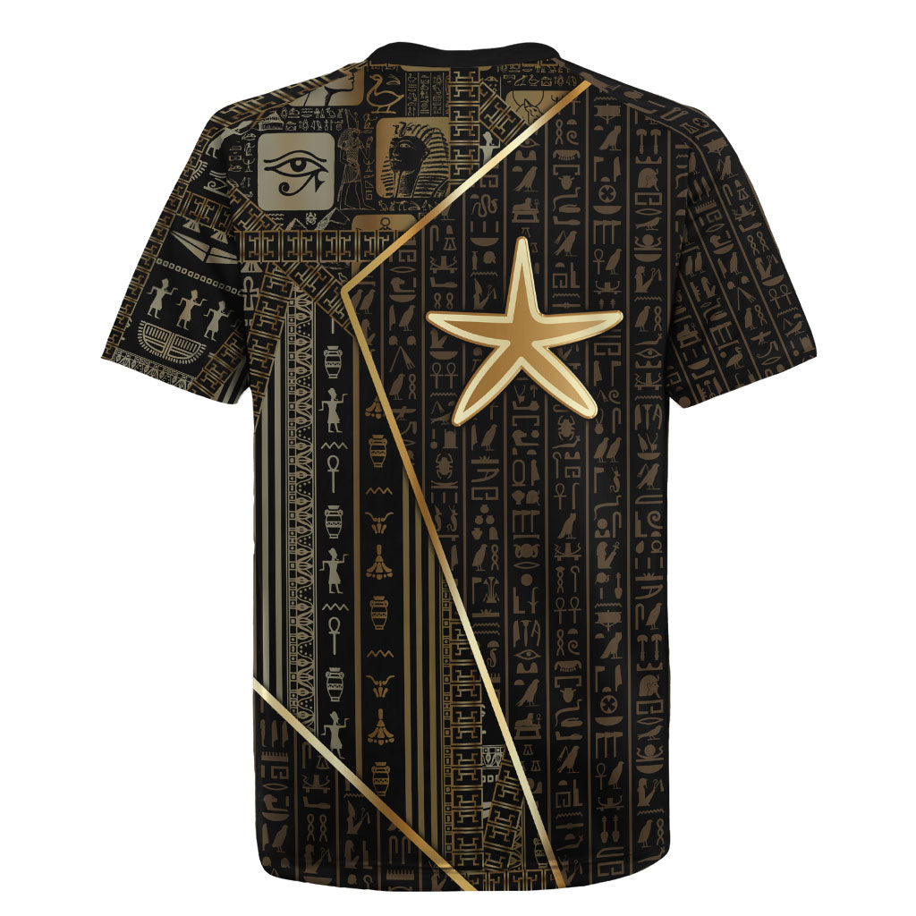 Egypt Seba Rugby Jersey Ancient Mythology Golden Star Royal