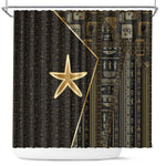 Egypt Seba Shower Curtain Ancient Mythology Golden Star Royal