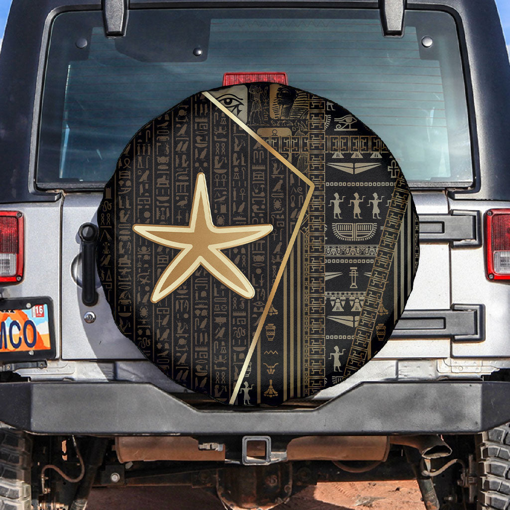 Egypt Seba Spare Tire Cover Ancient Mythology Golden Star Royal