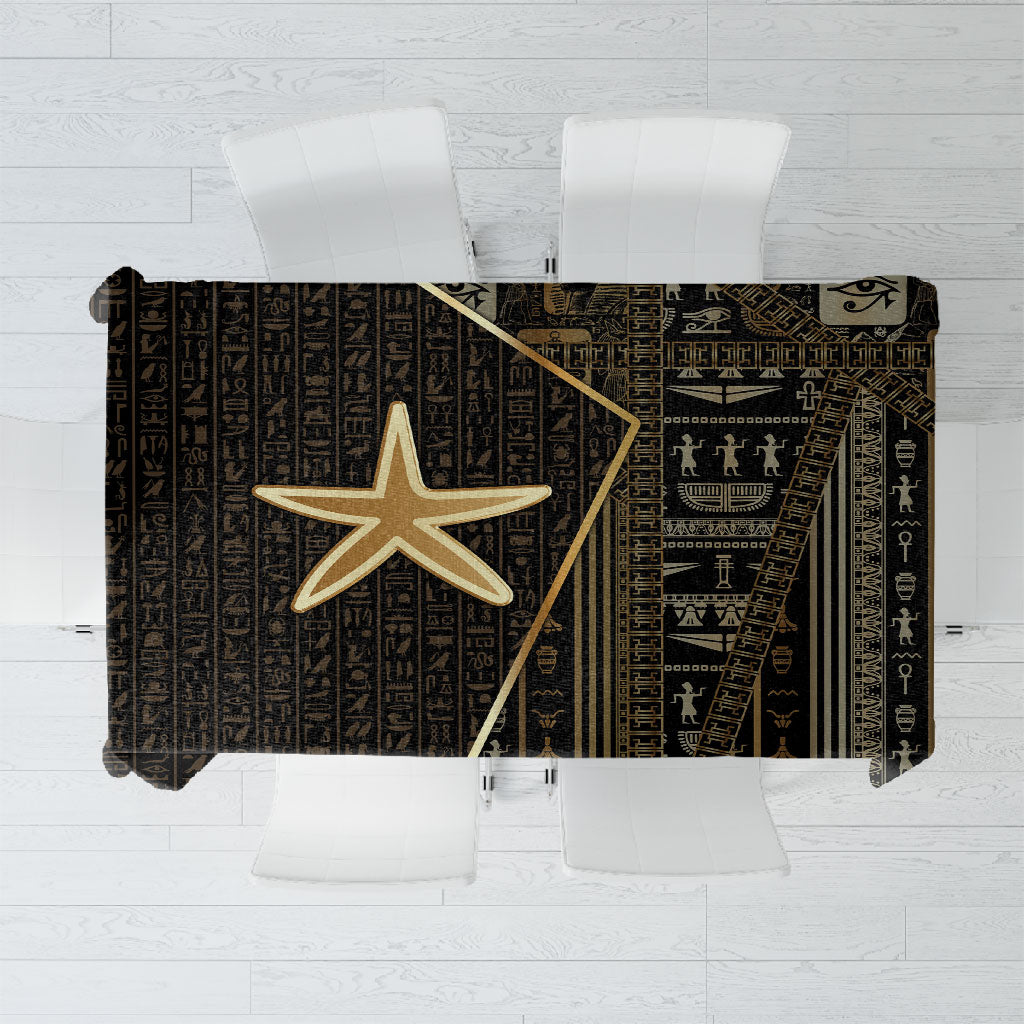 Egypt Seba Tablecloth Ancient Mythology Golden Star Royal