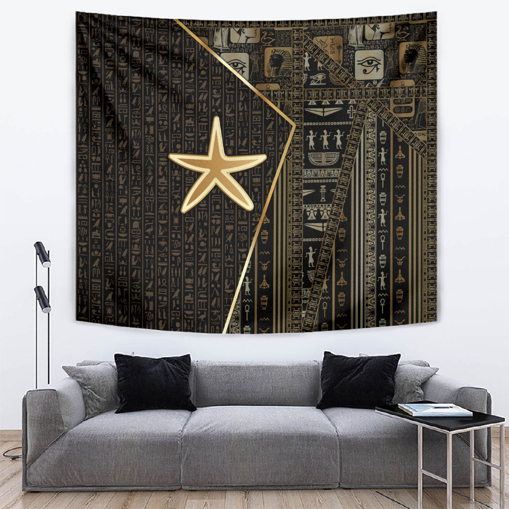 Egypt Seba Tapestry Ancient Mythology Golden Star Royal