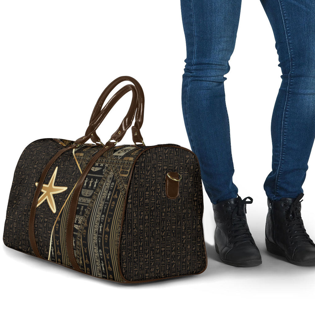 Egypt Seba Travel Bag Ancient Mythology Golden Star Royal