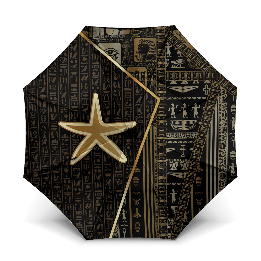 Egypt Seba Umbrella Ancient Mythology Golden Star Royal