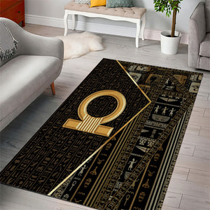 Egypt Shen Ring Area Rug Ancient Mythology Eternally Protecting