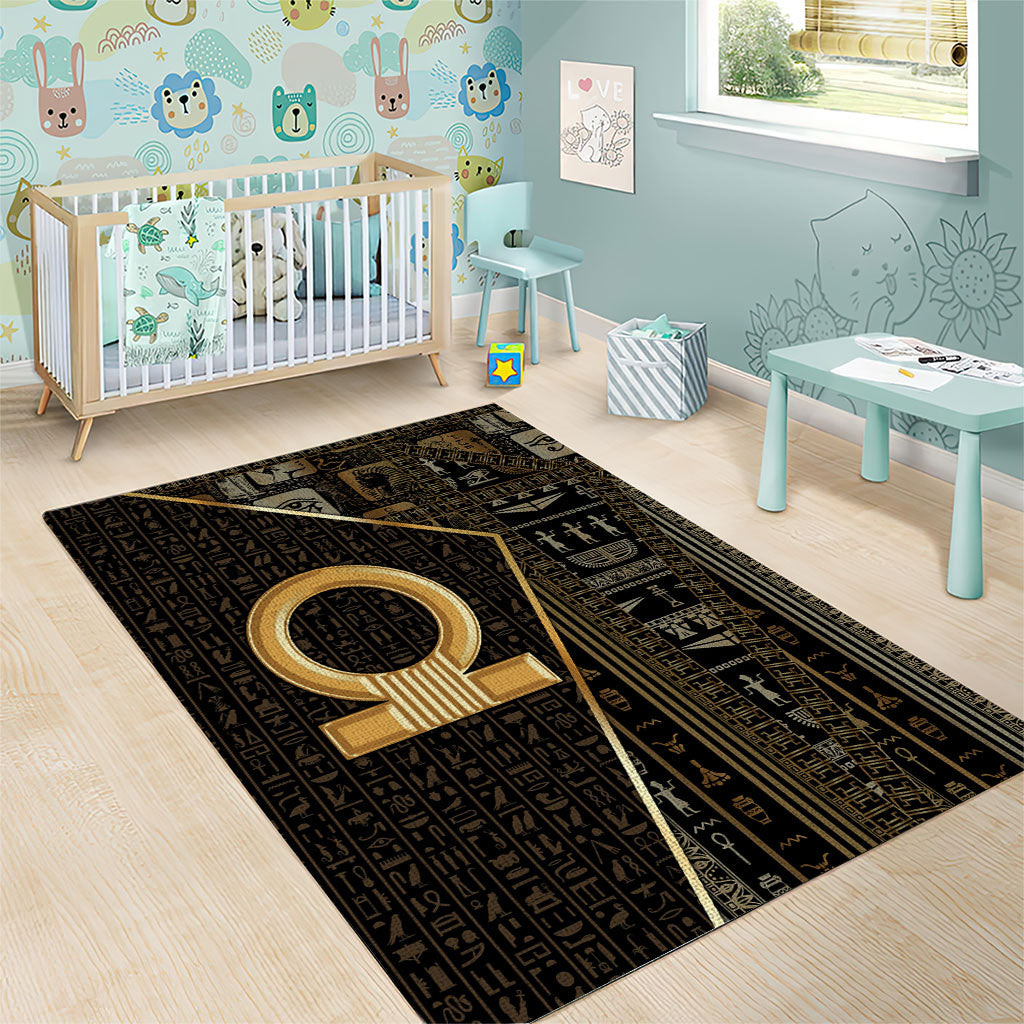 Egypt Shen Ring Area Rug Ancient Mythology Eternally Protecting